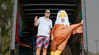 Bald Eagle Moving team on location