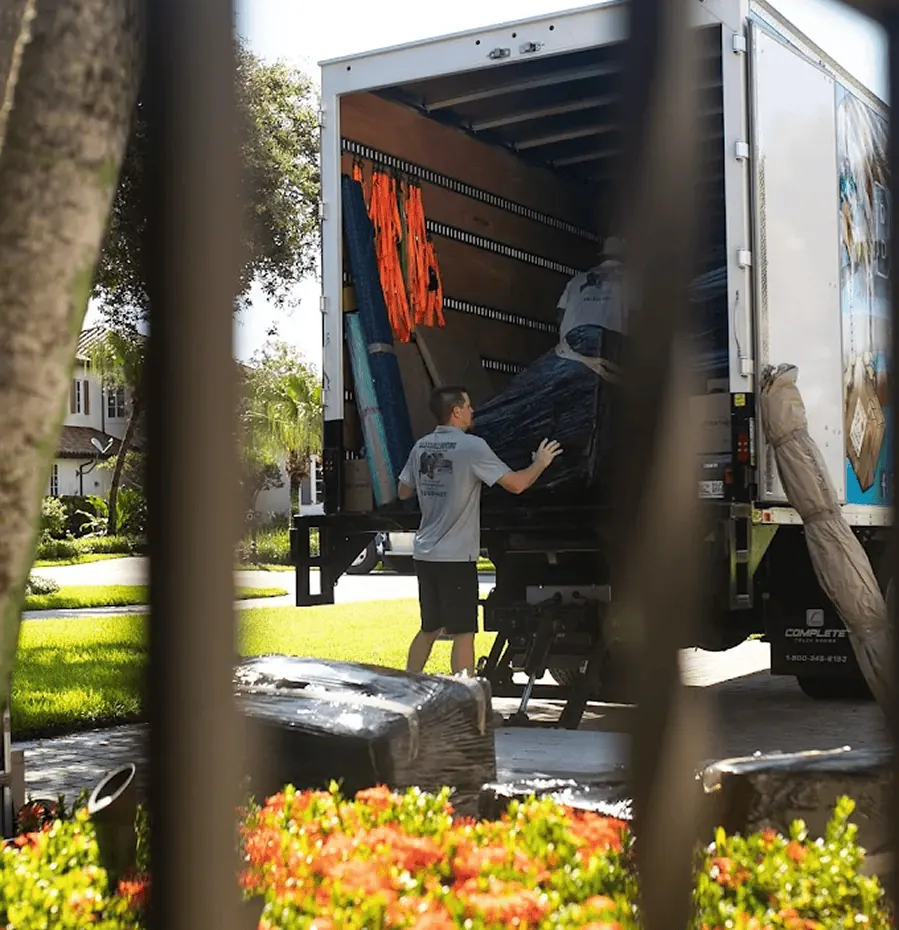 Bald Eagle Moving crew preparing for a South Florida move